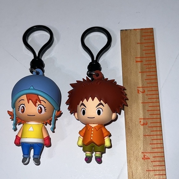 Digimon Bundle Of Two Figural Bag Clips - Picture 3 of 5
